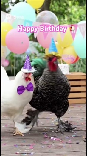 Dancing Chickens Shake It at a Birthday Party 🐔🎂💃 | Hilarious Animal Fun!