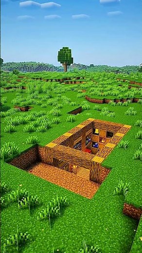 Ultimate Hidden Base Tutorial #minecraft