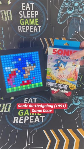 Sonic the Hedgehog (1991) short Sega Game Gear physical cartridge retrogaming set-up and gameplay footage #sega #gaming #retrogames #shorts #sonicthehedgehog