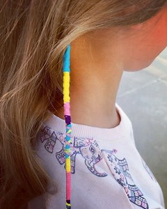 5.9K views · 94 reactions | HAIR WRAPS •• I just love these hair wraps! I’ve seen the method with doing knots around the braid, but it seemed like it would be way too hard to take out. So, instead I wrapped the floss around and around, which was so much easier to do than doing knots, plus it will be so much easier to take out when she’s ready. What do you think? Would you like a tutorial for how to do these fun hair wraps? Tell me ⤵️.  | Brown Haired Bliss | Facebook