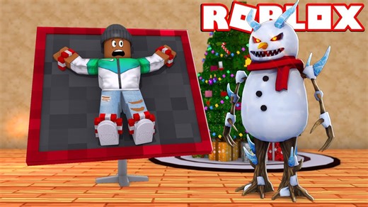 Captured by the evil snowman - Roblox Flee the Facility Christmas