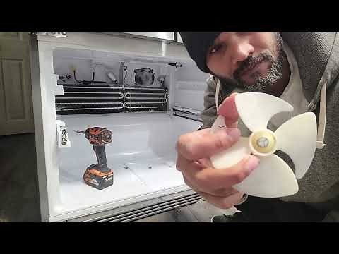 How to change a Kenmore or a LG bottom freezer refrigerator evaporator fan