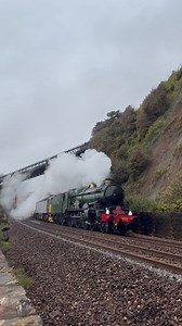 The Return of Nunney! Newly Overhauled GWR Castle Class 5029 “Nunney Castle heads along the iconic seawall at Teignmouth this morning with @locomotiveservicesgroup Private Chairmans Charter that is doing a tour of the lines around the West Country over the next few days. #GWR#Castle#5029#NunneyCastle#GreatWesternRailway#seawall#locomotiveserviceslimited#teignmouth#englishrivera#devon#visitdevon#mainline#railtour#reel#railwayvideos#video#steam#steamengine#railways | Southern Steam Lad Photography