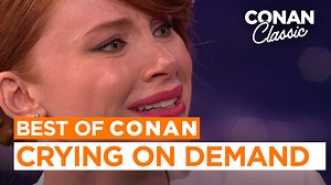 Bryce Dallas Howard proves that she can cry on command about literally anything. #CONAN | Team Coco