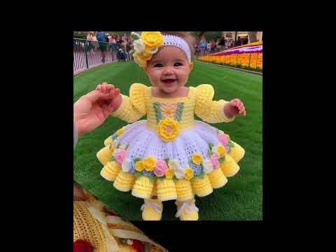 Most Adorable and Beautiful Crochet handmade girl frocks/new Ideas/trending dresses