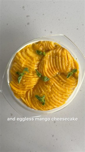 No bake, No egg, No cake tin Mango cheesecake recipe 😍🤌🏻 #shorts