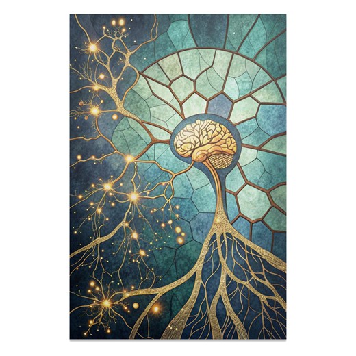 Brain Tree Poster: Neural Network Science Art, Neurology Gift - Etsy
