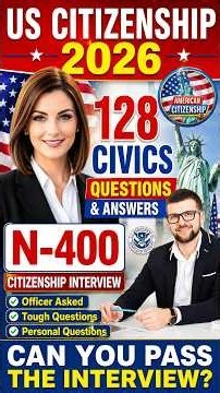 🇺🇸 128 Civics Questions and Answers for the U.S. Citizenship Interview (2025–2026 Updated) | #Shorts