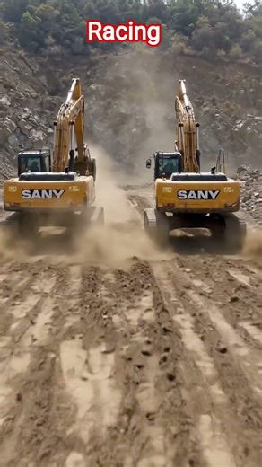 Exavator machine Racing 🐎 #excavator