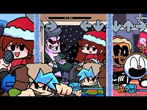 FNF: Girlfriend and Boyfriend celebrate Christmas █ Friday Night Funkin – The Holiday Mod █