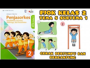 Pembelajaran PJOK Kelas 2 Tema 5 Subtema 1 - Gerak Bertumpu dan Bergantung