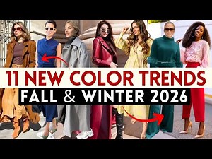 🔴10 NEW TRENDING COLORS FOR 2026! FALL AND WINTER 2026!