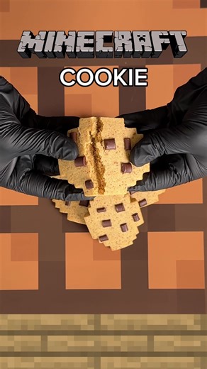 Minecraft Cookies 🍪 Comme dans le jeu, c’est archi validé !! #minecraft #cookies #recipe