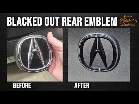 Blacking Out the Rear Emblems (Rear Install) | Acura Integra DIY Mod