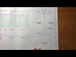 How to Read & Checked Structural Drawing (Boundary Wall) at Site