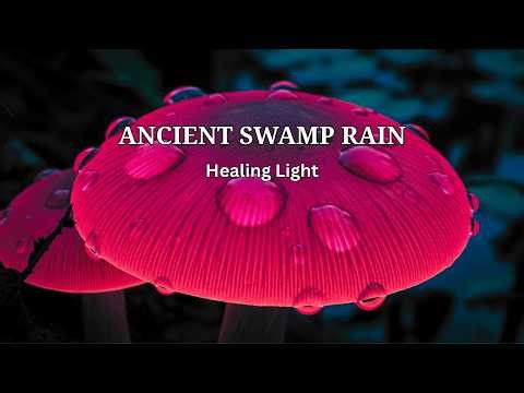 Ancient Swamp Rain & Bioluminescent Mushroom Glow ✨ Healing Ambience🌌 Cinematic Aesthetic