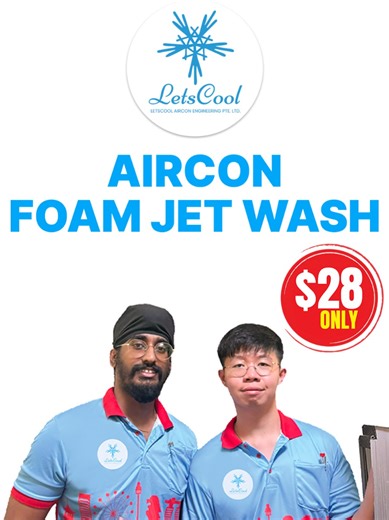 Affordable Aircon Foam Jet Wash Service for $28