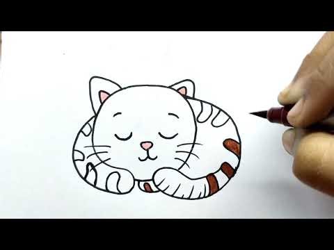 ll Cute Kitten Drawing ll Easy Kitten Drawing Step By Step ll How To Draw A Kitten ll