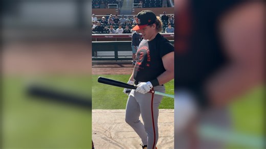 Harrison Bader participates in Giants Spring Training