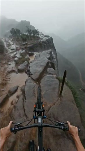 Survival Mountain Biking POV in African Cliff Storm | GoPro Extreme Bike Fail