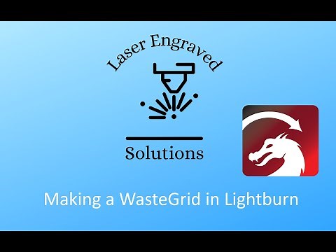 Creating a waste grid in lightburn.