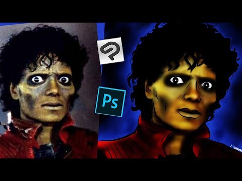 Michael Jackson (Thriller) Speed Drawing