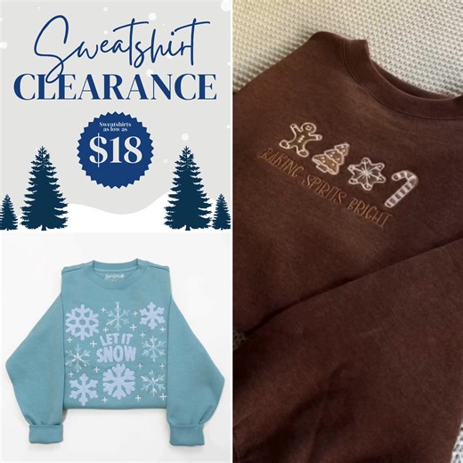 🎄 NEW Christmas Sweatshirts! 🎁 $18 Sweatshirts & $10 Tees! ⏳ Limited Stock – Don’t Wait! 🇺🇸 Designed in the U.S. ✅ 100% True to Size ✝️ Christian Family Owned 🙏 To all of our wonderful Love in Faith family, thank you SO much for trusting us. Because of YOU, we can continue to share the love of Jesus together. We pray you have the most blessed and wonderful day, ❤️ Katie & Dave | Love in Faith