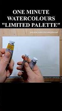 ONE MINUTE WATERCOLOURS - THREE COLOURS