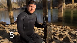 Police said there might be more evidence in the river - then he found a hard drive