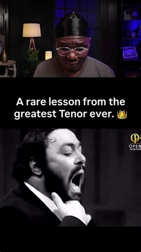 Pavarotti's genius technique you need to see 👑 #pavarotti #opera #voice