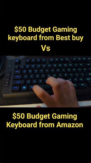 $50 Best buy Gaming Keyboard vs $50 Amazon Gaming Keyboard which is better? 🔥🔥🔥 #gamingkeyboard