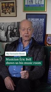 Eric Bell, legendary guitarist and founding member of Thin Lizzy, shows Irish News Weekend Editor Helen McGurk round his favourite room. Perhaps unsurprisingly, Eric Bell’s favourite room in his Co Down home is packed with guitars, recording equipment and memorabilia. The man behind the iconic guitar intro to Thin Lizzy’s first hit, Whiskey in the Jar, is particularly proud of ‘the wall’, decorated with precious photographs and mementoes of his decades as a musician. One of Eric's most prized po