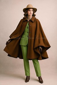 Women’s Victorian Wool Cloak Cape Coat, Vintage Steampunk Gothic Winter Fashion Poncho Renaissance Overcoat - Etsy Canada