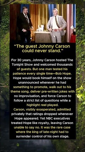 Johnny Carson vs. Bob Hope: The Guest He Couldn’t Refuse