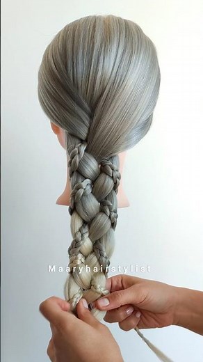 Quick & Easy Braided Hairstyle for Long Hair #hairstyle
