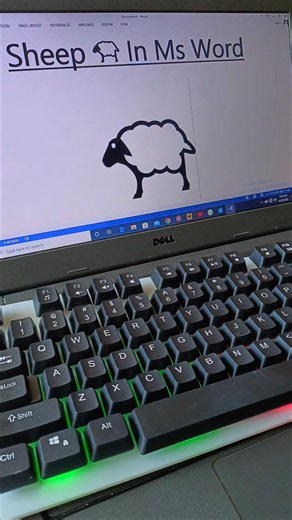 Sheep 🐑 Logo in Ms Word By shortcut key | In English | DSH. #shortcutkeys #usa.