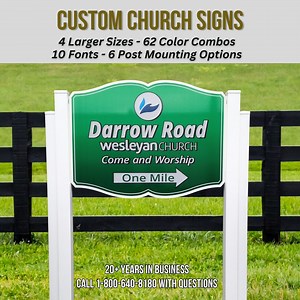 Custom Church Welcome Sign: Non-rusting PVC, Outdoor, Personalized - Etsy