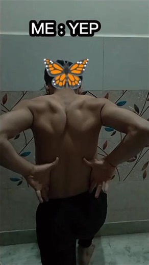 BUTTERFLY BACK UNLOCKED |#homeworkout #fypage #bodybuilding