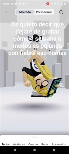 dejare de grabar por 1 semana o menos pq ando enferma #roblox #apoyo #500?subs