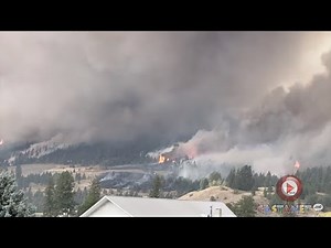 Large fire near Grand Forks
