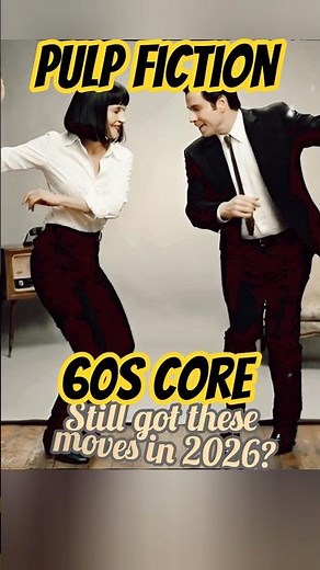 Pulp Fiction 60s Core Pure Nostalgia #pulpfiction #travolta #umathurman #twist #ai #aiart #dance#60s