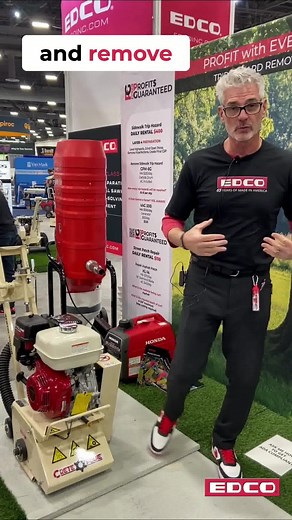 Meet the Scarifier: Power, Precision, and Performance. This machine means business. It textures, grooves, and removes material on both concrete and asphalt with ease, tackling tough, high-build coatings like epoxy. Working like a planer, the Scarifier’s rotating drum with carbide cutters grinds away at the surface, removing up to ⅛ inch of material per pass for a clean, even finish. Whether you’re prepping a surface or removing coatings, this tool gets it done fast and efficiently. #SurfacePrep