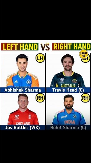 LEFT HAND vs RIGHT HAND Batters | Ultimate Cricket Comparison 🏏🔥#CrickVs