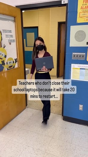 When people ask me why I don’t close my laptop ➡️ I tell them I don’t have time to wait for it to turn on… Am I the only one with this issue? How long does it take for your school laptop to turn on? 🙌🏼🎥: mycalltoteach ❤️‍🔥 Like our page TeachJoyfully for more teaching ideas and methods. A team of teachers sharing the highs, lows and honest aspects of teaching! #teachertable #teachersofinstagram #teachersfollowteachers #teachersofig #teachersofthegram #teacherlife #teachergram #iteach #iteach