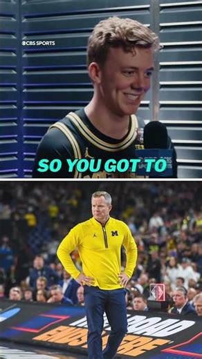 Charlie May gave us the scouting report on his dad, Dusty May 🔥 #michiganbasketball