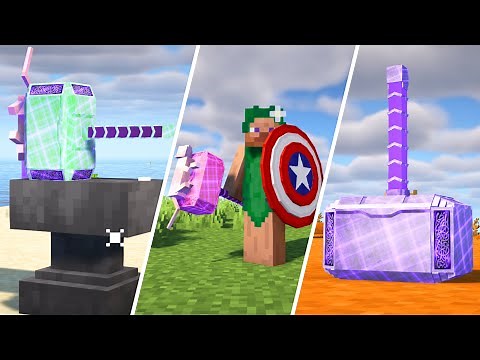 I Found The Best Mjölnir & Captain America's Shield In Minecraft！