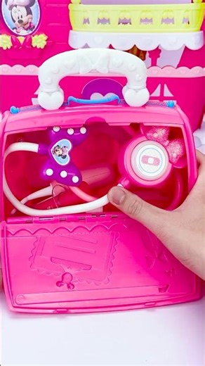Satisfying With Minnie Mouse Bow-Care Doctor Bag Set ASMR Videos #asmr #shorts #satisfying