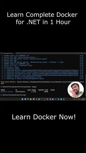 Learn Complete Docker for .NET in 1 Hour | ASP.NET Core Container Tutorial for Beginners