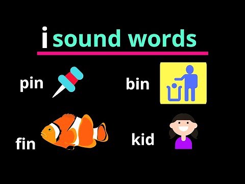 i Sound Words | Learn 3 Letter I Sound Words | Easy For Kids