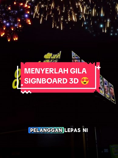 "🤩WOW MENYERLAH GILA SIGNBOARD DIA😍" ORANG JOHOR!💙❤️ Anda tak teri...